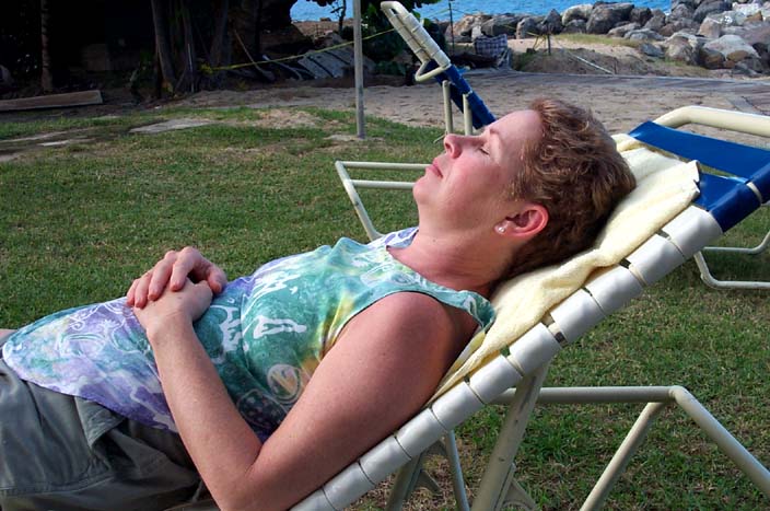 Ann napping