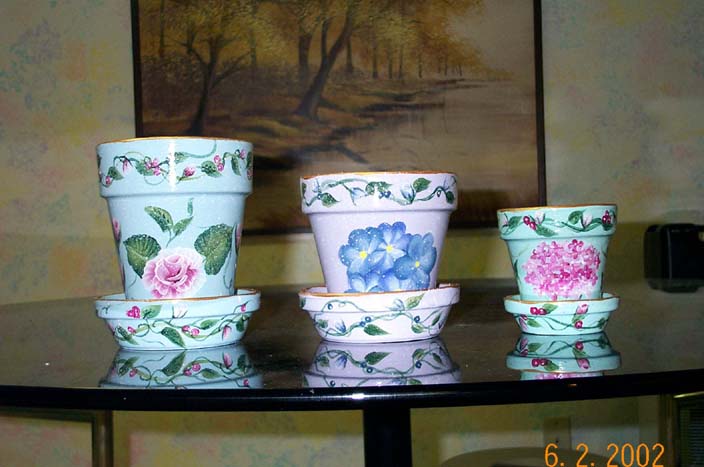 3 size flower pots